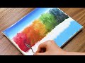 Easy Landscape Acrylic Painting Special 2hours｜Painting For Beginners｜Oddly Satisfying