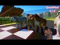 Big Cats VS Ancient Big Cats Animals Race in Abandoned City included Lion, Smilodon, Cheetah & Tiger