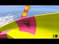 GTA 5 Water Ragdolls Rainbow Spiderman vs Rainbow Deadpool Jumps/Fails (Euphoria Physics Gameplay)