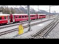 Riding Switzerland's SPECTACULAR Bernina Express | Chur - St. Moritz - Tirano