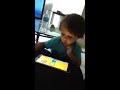 Xavier 2 years old galaxy5tablet