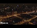 One Hour Relaxation - Aerial Chicago - 4K Drone Footage - Relaxation Piano