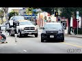 Los Angeles Police Officer's Ford Hybrid Police Interceptor Encounters Steering Failure on Rose Ave