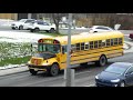 SCHOOL BUSES DRIVING IN MONTREAL NOV. - DEC. 2020