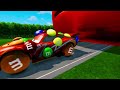 Giant Lava, M&M's, Ice, Rainbow Pits Vs Huge & Tiny Lightning McQueen From PIXAR CARS! BeamNG Drive