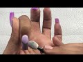 Tips For Doing Acrylic Nails on Yourself| Purple Ombré Nails