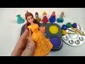 Satisfying Video I How to make Princess Lollipops in to Heart Pool AND Rainbow Painted Cutting ASMR