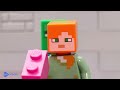 GIANT ALEX VS 100  TINY BASE in Minecraft  | Lego Minecraft Animation