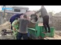 construction of a new two-story house and fence in rural China