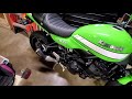 Kawasaki Z900RS Cafe with LeoVince slip-on and stock header/cat
