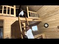 LANDEN GIVES A TOUR OF HIS 272 SQFT TINY HOUSE CABIN WHILE CAMPING OFF THE GRID🏕️🔥😂