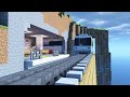 ⛏️ Minecraft Tutorial :: 🚉 Subway Station in the Cliff 🚞