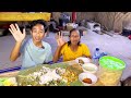 NASI BERKAT DAUN JATI makan bersama Emak & Bapak keluarga desa