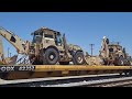 A HUGE Military Train At Kern Junction