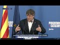 Puigdemont announces his intention to undergo an investiture debate in Parliament