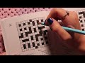 ASMR | Super Sleepy Crossword 😴 (Close Whisper, Pencil Sounds)