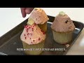 초보 홈베이킹러의 베이킹 브이로그👩🏻‍🍳 |6가지 맛 컵케이크 만들기🧁| LG 광파오븐베이킹
