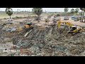 EP15 Great Project Backfill 200 Trucks VS 2 Dozer KOMATSU 60P and 4 Excavator Processing