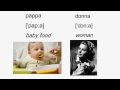 Italian Pronunciation, Video 1: Consonants