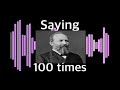 Saying “James A. Garfield” 100 Times!