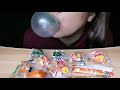 ASMR CHEWING AND BLOWING BUBBLE GUM (Sweet and sour flavors) | INTENSE GUM CHEWING