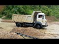 Heavy rainfall #TATA Tipper rescues by JCB...#explore #shortvideo #world #viral