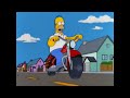 The simpsons Homer learns to drive motorcycle