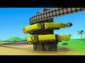 【踏切アニメ】あぶない電車 TRAIN Vs THOMAS AND FRIENDS🚦Fumikiri Town 3D Railroad Crossing Animation