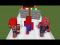 JJ and Mikey were Saved by Spider-Man from a Fast Train - Maizen Minecraft Animation