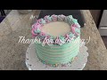 Making a Striped Party Cake