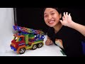 DIY - How To Make Fire Truck From Magnetic Balls ( Satisfying ) | Magnet World 4K