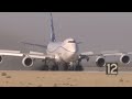 Boeing 747-8 performs ultimate rejected takeoff