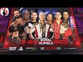 WWE ROYAL RUMBLE 2024 OFFICIAL MATCH CARD