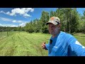 Cutting Hay With an IBEX Drum Mower and Compact Tractor