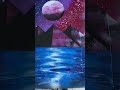 Spray paint art tutorial - moon & Pyramids over water scene
