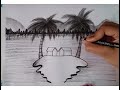 Charcoal pencil drawing ideas || how to draw a scenery drawing with pencil || pencil shading video||