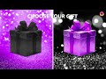 Choose Your Gift! 🎁 PURPLE vs BLACK 🖤💜 #chooseyourgift
