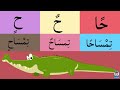 الحروف الهجائية | الحروف مع الحركات | مواضع الحروف في اول ووسط وآخر الكلمة | Arabic Litters For Kids