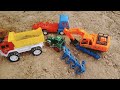 Car Toys Review: Tractor Trolley, Excavator, Dump Truck... |  Truck Toys Land truck