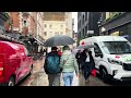 London Rainy Day Walk in Spring - 2024 ☔️  West End Rain Walk [4K HDR]