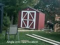 Moving wooden shed, failure then success!
