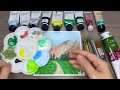 Mountains Landscape Painting / Acrylic Painting for Beginners