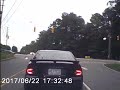 Truck w trailer runs red light