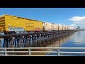 CSX L700 Over The Manatee River Bridge In Bradenton, FL