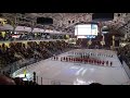 Jesse McGuire playing the National Anthem before Michigan/Ohio State Hockey Game