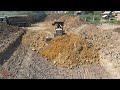 Amazing Layers​ Missing Under Foundation Driveway Building New With Skills Dozer Dump Trucks Working