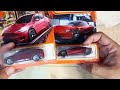 Unboxing Mobilan Mainan Anak Matchbox Tesla Y dan Roadster Merah