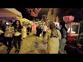 Konya Sille evening scenery and nightlife walk 4K