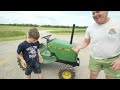 Making Our Real Tractor and Kids Tractor SUPER dirty | Tractors for kids