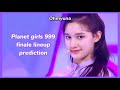 my Girls Planet 999 opinions + finale lineup prediction